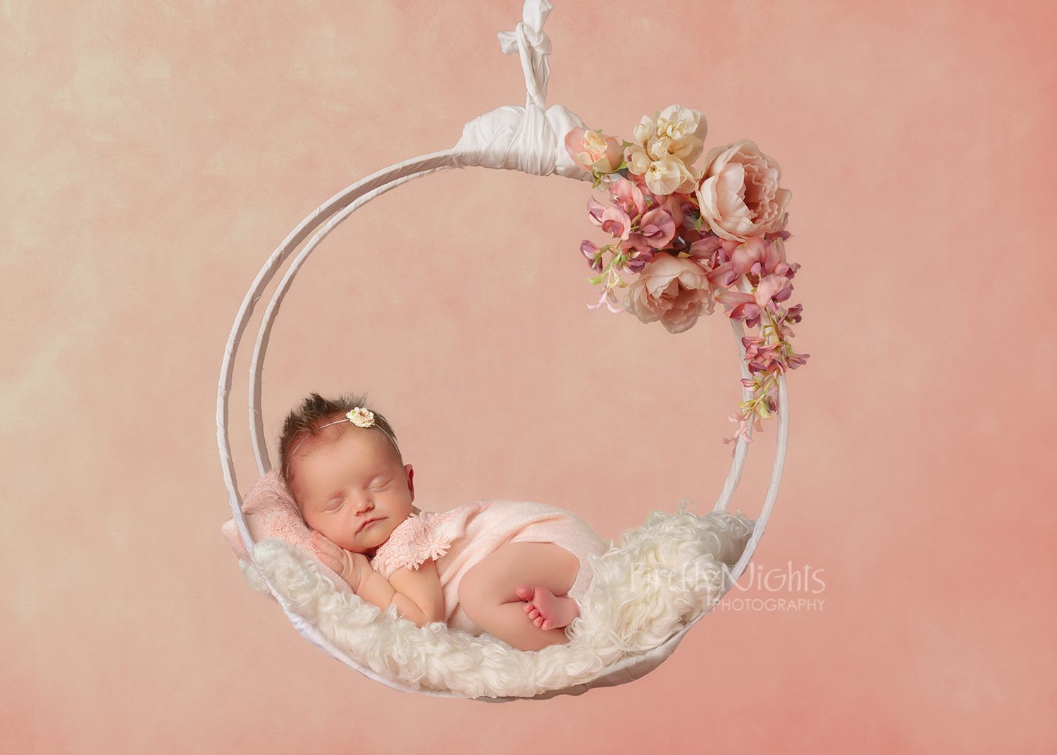 newborn wreath swing